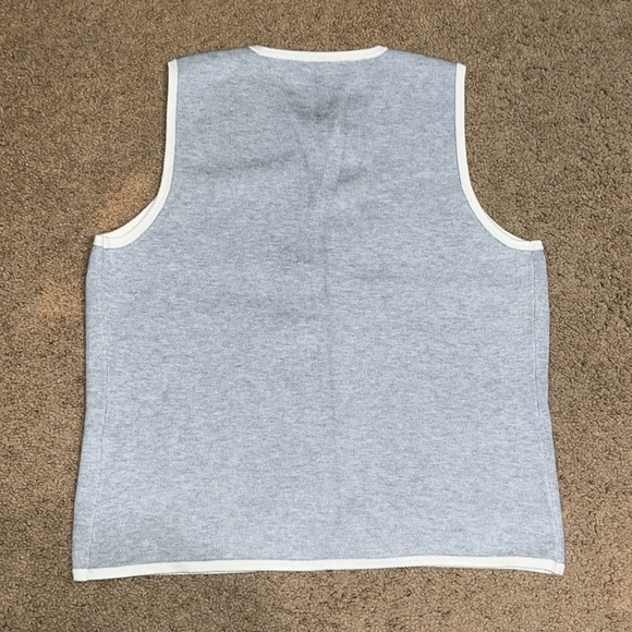 Abercrombie & Fitch A&F Mara Crew LuxeLoft Sweater Vest Gray XL - Picture 4 of 6